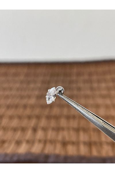 Rupen Kraft 316 L Surgical Steel Marquise Cut Lip Helix Tragus Cartilage Piercing