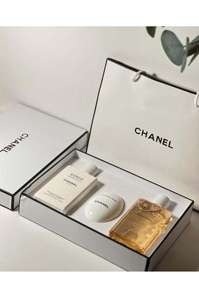 Coco Chanel Chanel Perfume Gifts Package Coco Chanel Shower Gel, Lotion and Hand Cream