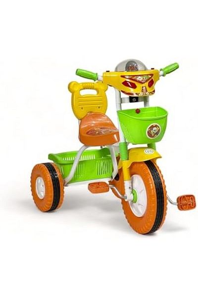 ALBADER Kids Tricycles, Toddler Trike With Double Basket, Indoor and Outdoor Children's Tricycles