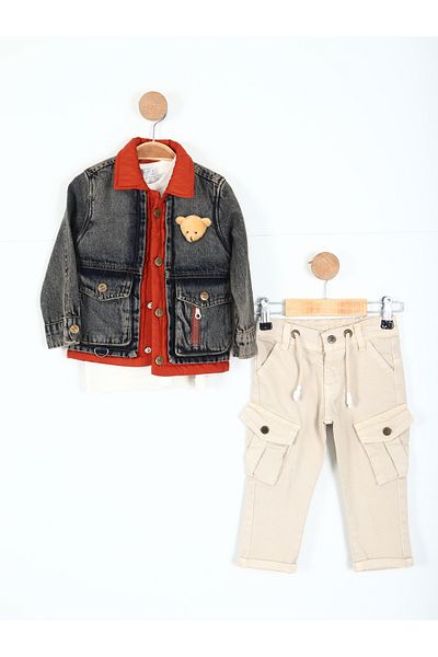 xo kids moda Boy's Bottom Top Set 6-36 Months 11090
