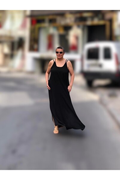 wisteriA CEP DETAYLI ASKILI SALAŞ ELBİSE