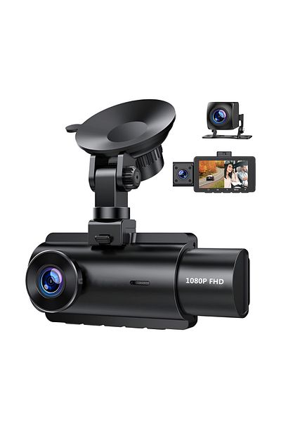 ONSG Car Camera Nightsight Pro, 1080p Dual Cam, Full Hd, Motion Sensor, Parking Monitoring, Black