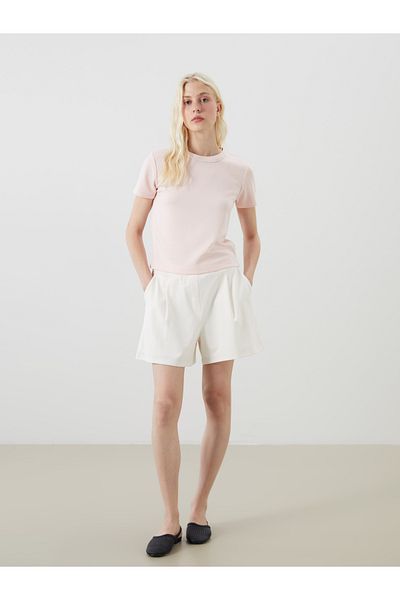 LC Waikiki Tricou de damă cu mărgele brodate cu decolteu