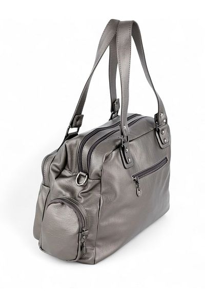 samilon Women's Gray Mother Washing Arm Bag