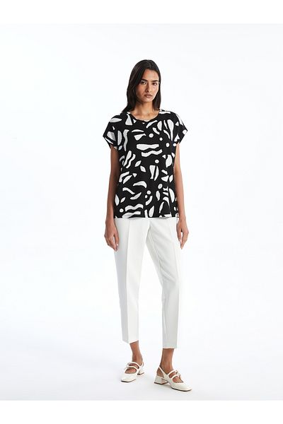 LC Waikiki Crew Neck Patterned Women's T-Shirt
