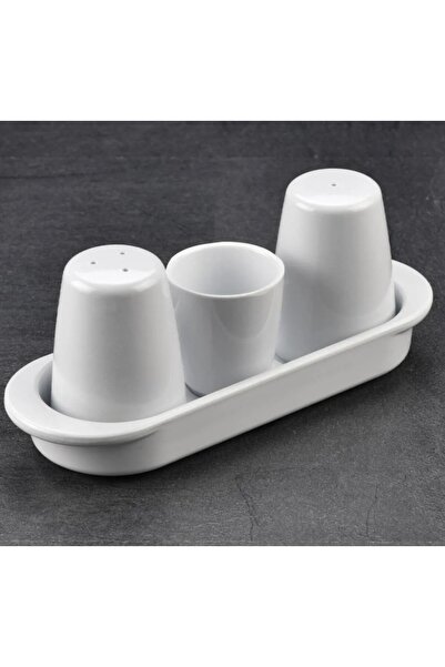 Genel Markalar TUZLUK KARABIBERLIK VE KURDANLIK 3 LÜ GONDOL SET MASA ÜSTÜ 3 SET