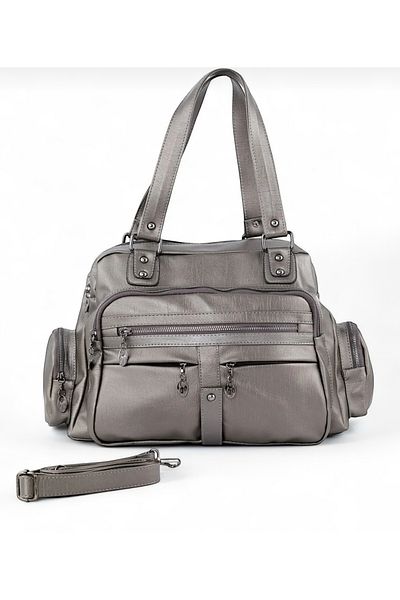samilon Women's Gray Mother Washing Arm Bag