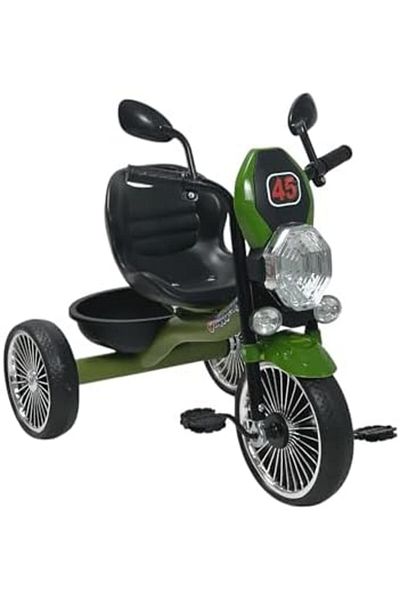 ALBADER Motorcycle Design Bike, Three Wheel Trike With Music Efficts And Lights, Kids Cycle