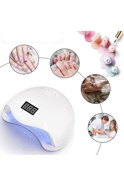 SIKS ® UV lamp, for manicure and pedicure, portable, 48 W, sensor, white
