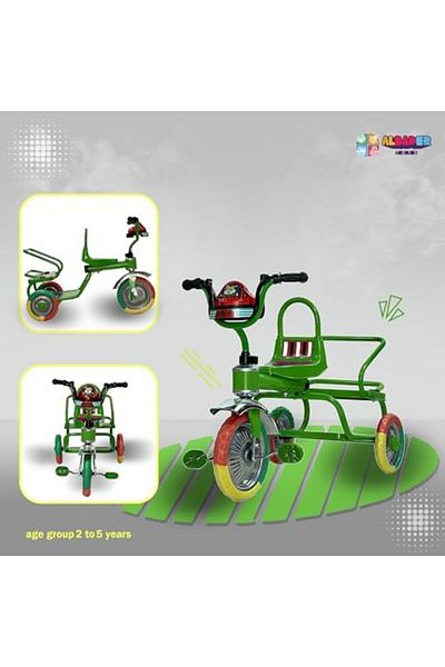 ALBADER Toddler Bike With Double Seat, Tricycle for Children, Balance Bike With Music & Lights