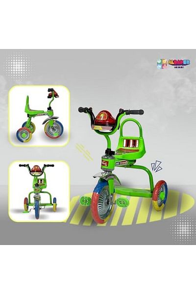 ALBADER Tricycles For Kids, Children Bike With One Seat, Steel Trikes For Children With Music