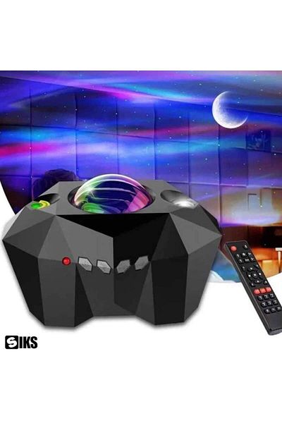 SIKS Night Light For Kids, Galaxy Projector, Projection Mode Change, With Remote Control, Black