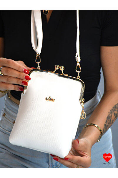 JARA Bag Geantă portofel Paris cu 3 compartimente, rezistentă la apă, cu suport pentru telefon