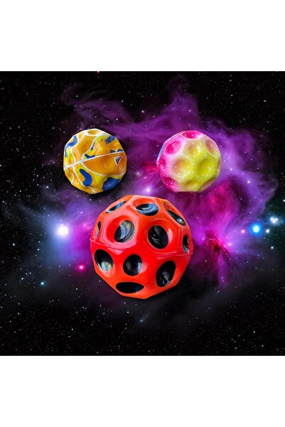Gök Sports 3 Pieces Bouncing Ball Galaxyball Monball Space Ball Moon Ball Galaxy Monball