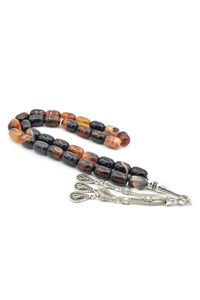 Murty99 سبحة عقيق مخططة من الكبسولة الطبيعية الأصلية، حجر طبيعي عالي الجودة