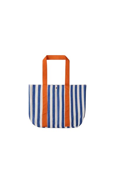 Lider MAGNESİA Beach Bag 48 X 35 cm Soft Blue White