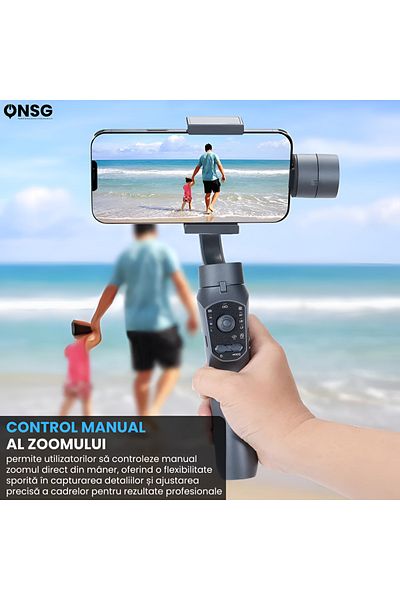 ONSG Gimbal Stabilizer Glidemaster 360° Smartphone, Three-axis Stabilization, Tracking