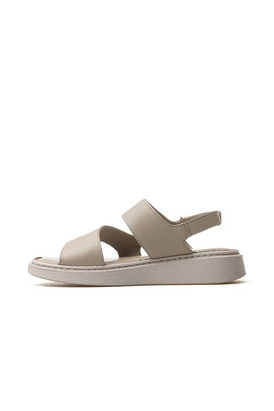 Venüs Women's Genuine Leather Daily Sandals 25Y 25322469Y Z Beige