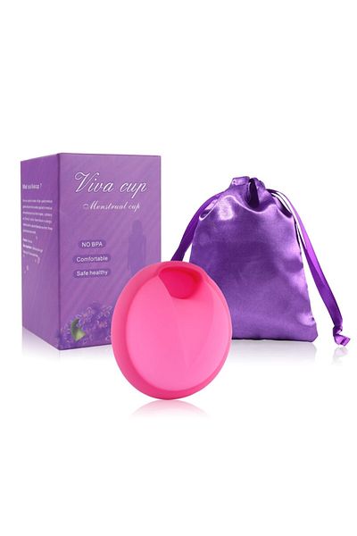 TrendiShop Disc menstrual din silicon medical, mărimea L, ecologic, reutilizabil, confortabil, cu
