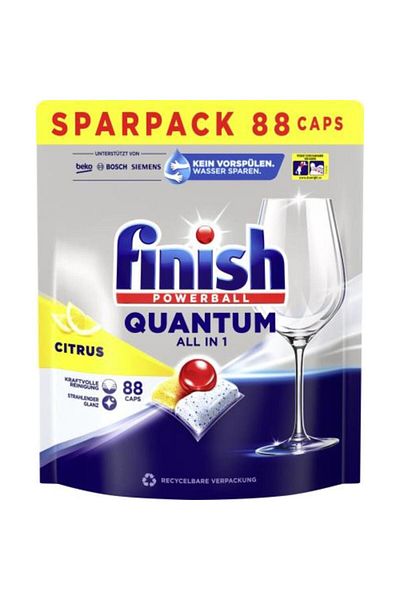 Finish Quantum Lemon Dishwasher Tablets 88 pieces