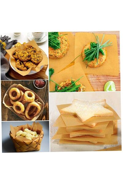 HDF PAZARLAMA 100 قطعة 10*10 سنتيمتر أوراق ورق الطعام همبرغر كرات اللحم ورق غ...