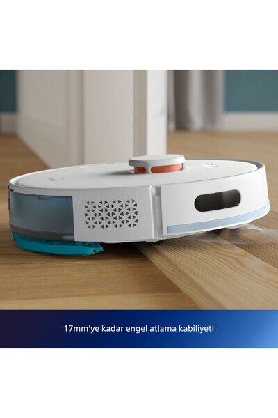 Philips Vaccum 2700 PA Tek Seferde Sil+Süpür 2000 Serisi Islak Kuru Moplu İstasyonlu Robot Süpürge, 0.25 L