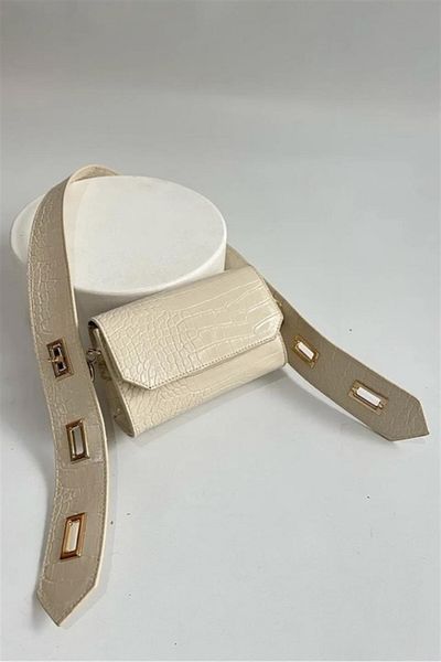 samilon Kırem Crocodile Adjustable Strap Length Medium Size Bag Model
