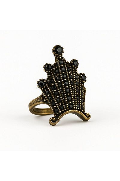 NİLYA Queen of Shadows Adjustable Ring