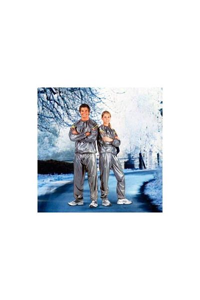 SIKS ® Sauna Suit, Unisex, Premium, For Weight Loss, Size M, Gray Color, Consisting Of 2 Parts