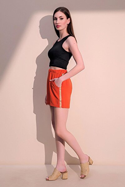 NEW LAVİVA Women's Orange Shorts - 700-3154