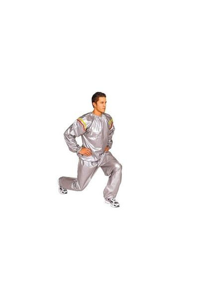 SIKS ® Sauna Suit, Unisex, Premium, For Weight Loss, Size M, Gray Color, Consisting Of 2 Parts