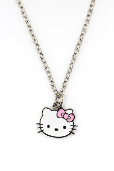 MakeWell Hello Kity Tasarımlı Çocuk Genç Kolyeleri Arkadaşlık Kolyesi