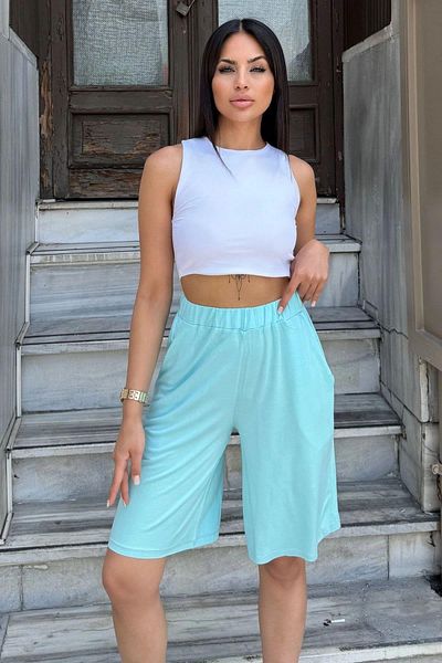 NEW LAVİVA Γυναικείο Casual Capri Mint - 700-3263