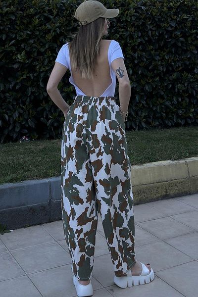 NEW LAVİVA Women's Khaki Trousers - 700-3548