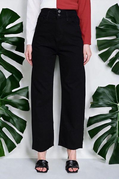 NEW LAVİVA Γυναικείο μαύρο Jean - 700-K6133