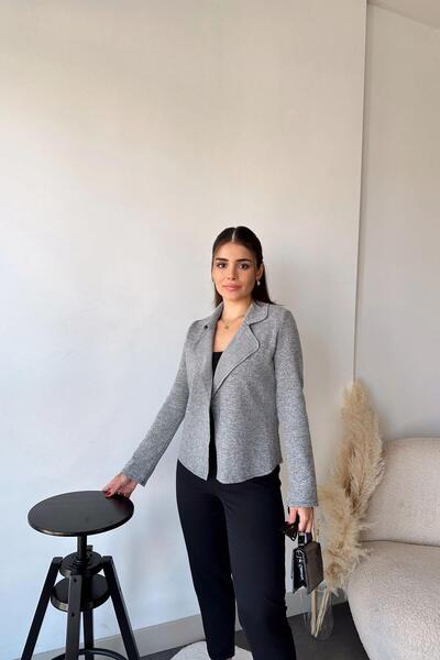NEW LAVİVA Women's Gray Jacket - 700-2975