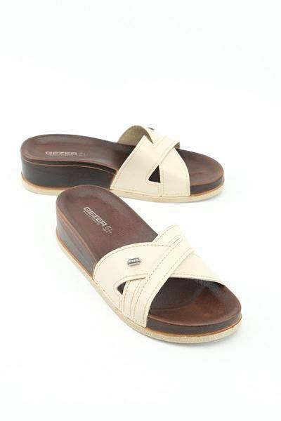 GEZER Women's White Summer Slippers