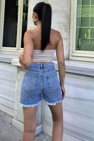 NEW LAVİVA Women's Blue Shorts - 700-Kt-0055