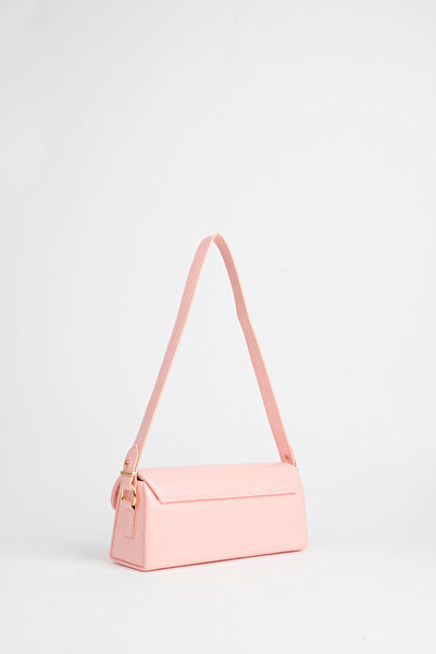 Vivaq Women's Poppy Pink Textured Faux Leather Lined Snap Closure Handbag and Shoulder Bag