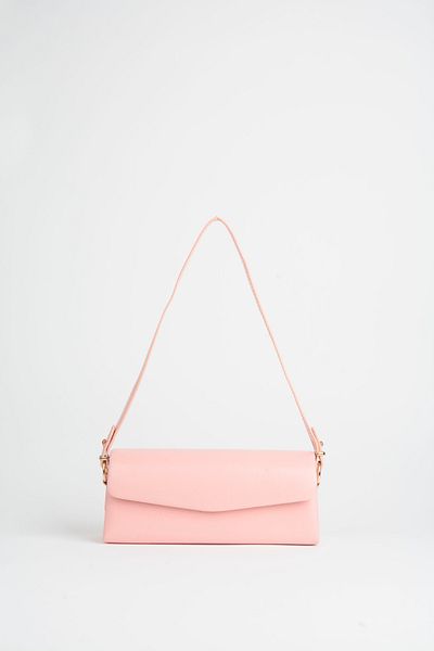Vivaq Women's Pink Textured Faux Leather Lined Snap Closure Handbag and Shoulder Bag