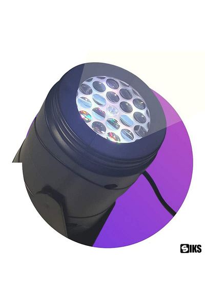SIKS Proiector laser LED pentru casă sau grădină, brad, ren, cadouri, băț, negru