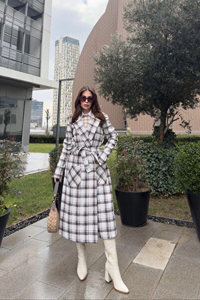 NEW LAVİVA Kadın Kahve Trençkot - 700-3564