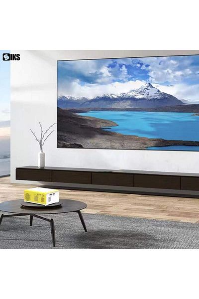 SIKS Mini LED Video Projector, Portable, 1080P, Full HD True Color Display, Micro-SD Card Support