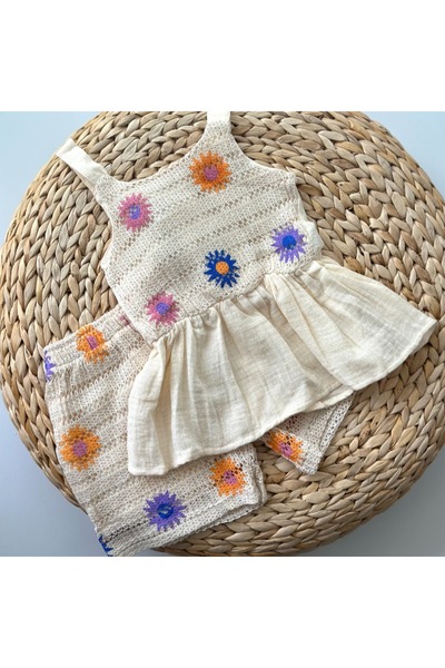 Pufiko Kids Floral Woven Girl's Suit