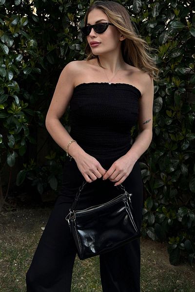 NEW LAVİVA Women's Black Jumpsuit - 700-K7442