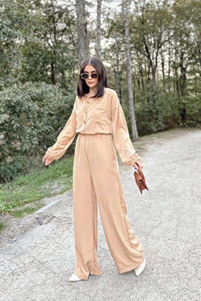 NEW LAVİVA Women's Caramel Jumpsuit - 700-3360