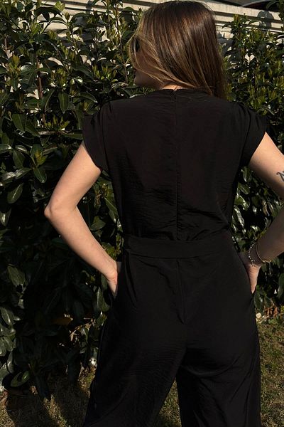 NEW LAVİVA Women's Black Jumpsuit - 700-K5449
