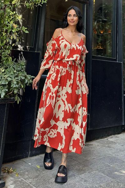 NEW LAVİVA Women's Long Dress - 700-3628