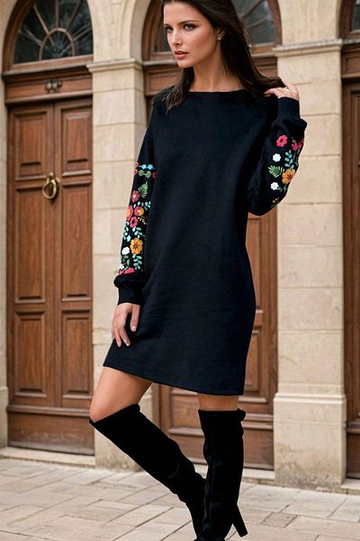 NEW LAVİVA Women's Black Dress - 700-K7042