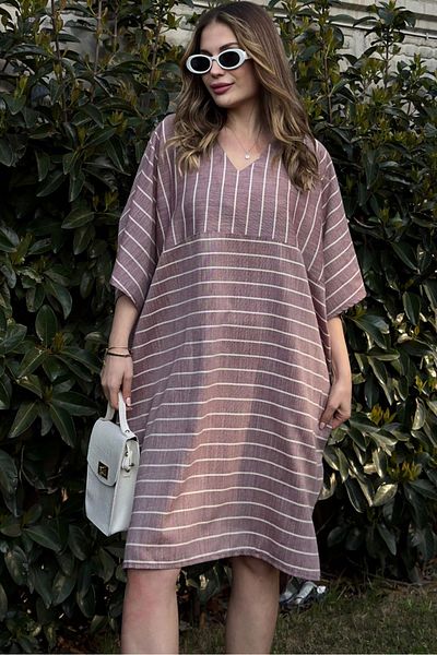 NEW LAVİVA Rochie de damă Bordeaux - 700-3340